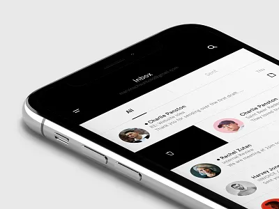 Minimal Mail App clean design interface mail minimal responsive ui