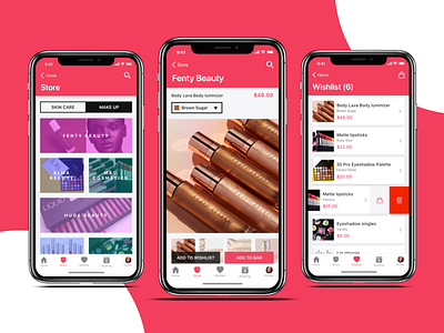 Beauty App - E-commerce and Booking App app beauty cosmetics e commerce fashion interface ios product shop