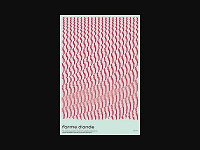 Forme d'onde graphic design op art opart poster poster design posters print design swiss type typographic typography xtian