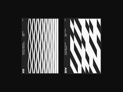 Architexture: 7 & 14 architecture graphic design pattern poster poster design posters print design swiss type typographic typography xtian