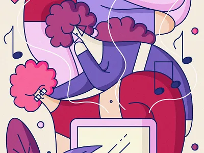 Face The Music Wallpaper audio crowd cute flat ipod music party people sound tunes vector