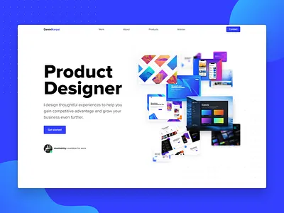 Epic Portfolio Challenge hero homepage inspiration landing minimal minimalistic page portfolio redesign ui web website