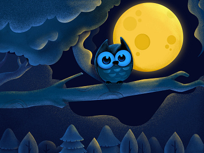 Owl on a branch