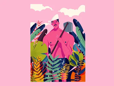 Chandrettan farmer ipad kerala plants pro procreate