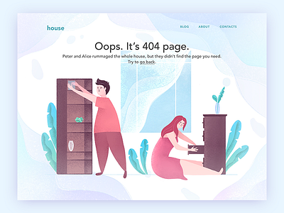 Page 404 008 404 dailyui dailyui008 illustration web
