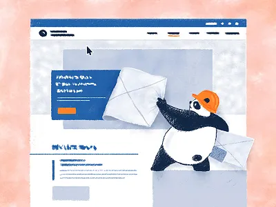Web Development Panda build construction developer illustration nji media panda web development webpage website design wireframe