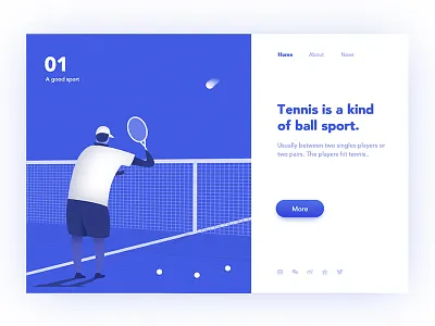 Tennis character illustration tennis