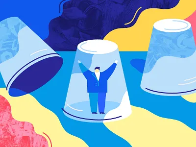 Choose the Best Bank bank banker best businessman choice choose game man texture thimbles