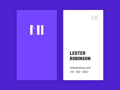 m2 brandnew business cards clean logo minimal simple visual identity