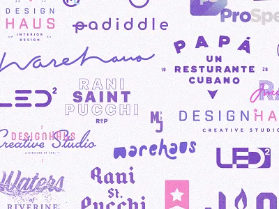 Logo Year End Review collage collection logo logos review things not organized neatly