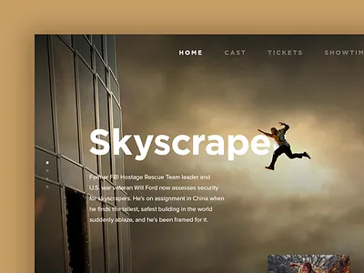 Daily UI #014 - Countdown Timer action actors countdown dailyui minimal modern movie movies timer ui ui design ux design