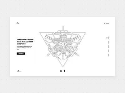 HUD Illustration crypto hud illustration interaction landing landing page sketch ui ux web design website wireframe