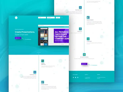 Landing Page for Canva Promotion Page canva canva design landing page landing page design promotion teal ui design uiux uiux design ux design web design website design