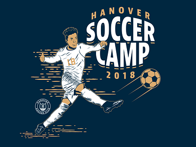 Soccer Camp Tee design illustration illustrator soccer type