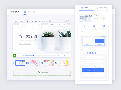 VidBox: Dashboard Video Edit Screen admin analytical analytics charts clean dashboard data reports simple ui design uikreative uiux designer user experience design website