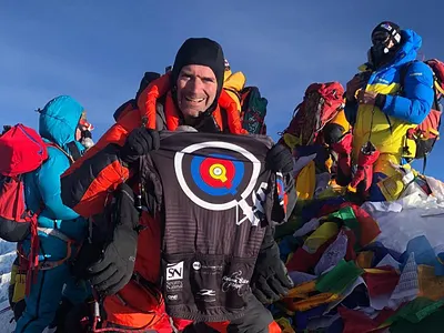 Weirdest place your work has shown up? cycling everest jersey mountain climbing
