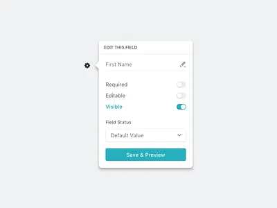 Edit this Field ✏️ cog icon design icon design san francisco font sf ui toggle ui ui user experience user interface design ux