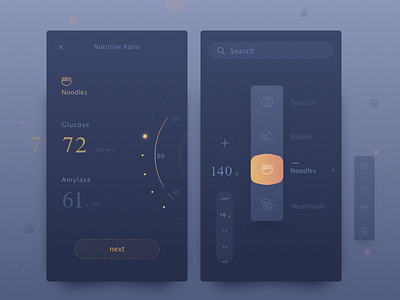 App for food and health app biology clean food health select ui