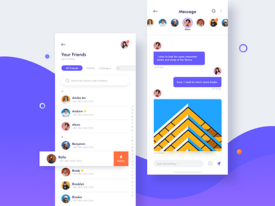 Message UI Design app chat clean ios messaging photograph simple ui ux white widget