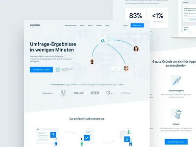 Appinio Marketing Website appinio art direction survey ui ux web webdesign website