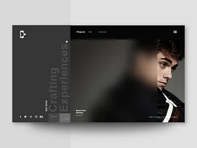 Designer Portfolio concept designer portfolio portfolio design ui ux web design