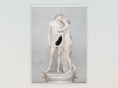 Adonis has BDE 🍆 adonis eggplant fruits museum statue unporn unsplash