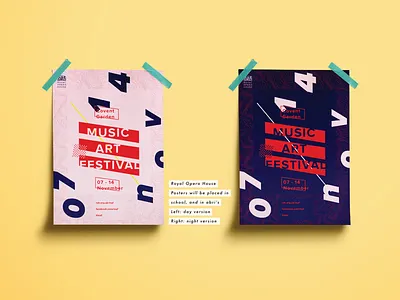 Music Art Festival style app art festival house media music opera poster royal screens social stickers