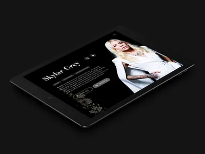 Music UI - Artist View Page artist interface music sketch ui