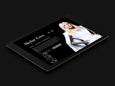 Music UI - Artist View Page artist interface music sketch ui