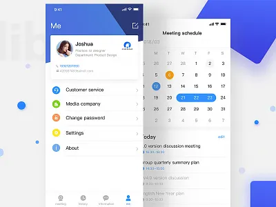 Meeting01 blue ios11 iphone meeting ui x