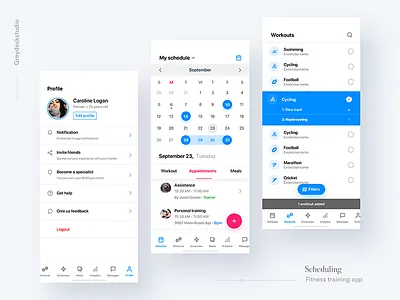 Fitness & meal tracker app fitness app fitness schedule gym market place meal tracker online fitness training app scheduling training workout app