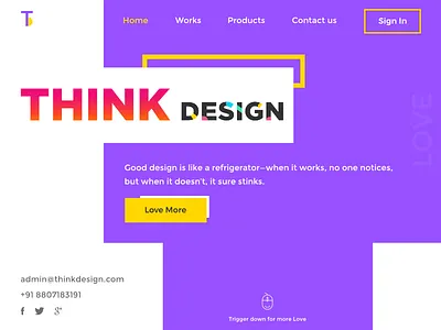 Design has life chennai colorful invision landing outcrowd pretty