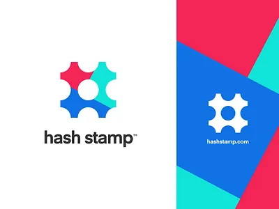 HashStamp.com branding hash icon identity logo mark palette stamp