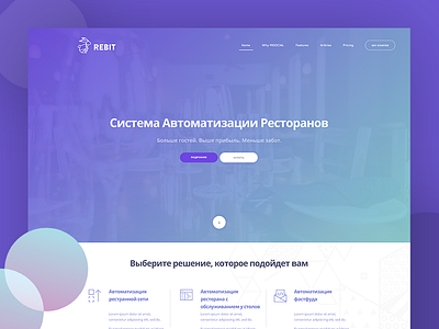 Rebit | Unused Version clean design experience identity interface landing page ui user ux website