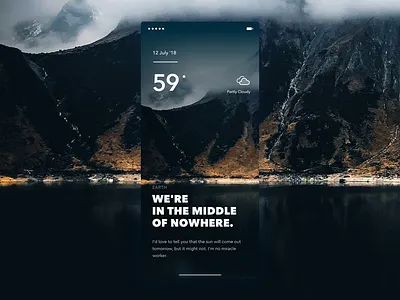 weather app brandnew cloudy degree mobile mountain weather