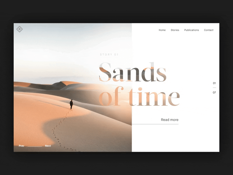 Load 'n' Scroll after effects animation article interaction interface minimal photography ui web web design website