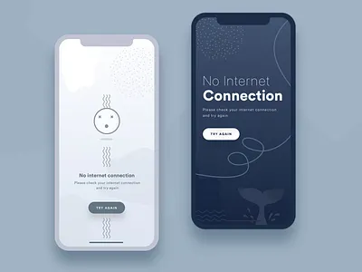 No internet connection screen (Error state) error failed graphic interaction interface internet ios iphonex network no state