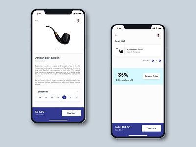 Smoking Pipes cart challenge daily e commerce iphonex pipe smoke ui