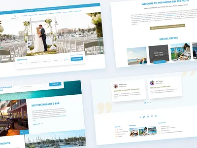 Hotel Website Redesign booking clean concept free hotel inspiration marine minimal redesign template ui ux