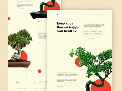 Bonsai Website homepage landing landing page typography ui ui design web web design