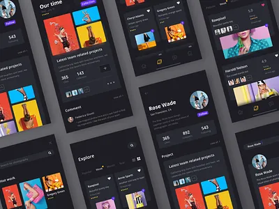 Photographer Portfolio App Combo app design flat iphone x iphonex photographer photography photoshoot portfolio ui user experience ux