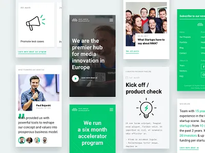 Mobile - Next Media Accelerator Website art direction mobile responsive ui ux web webdesign website