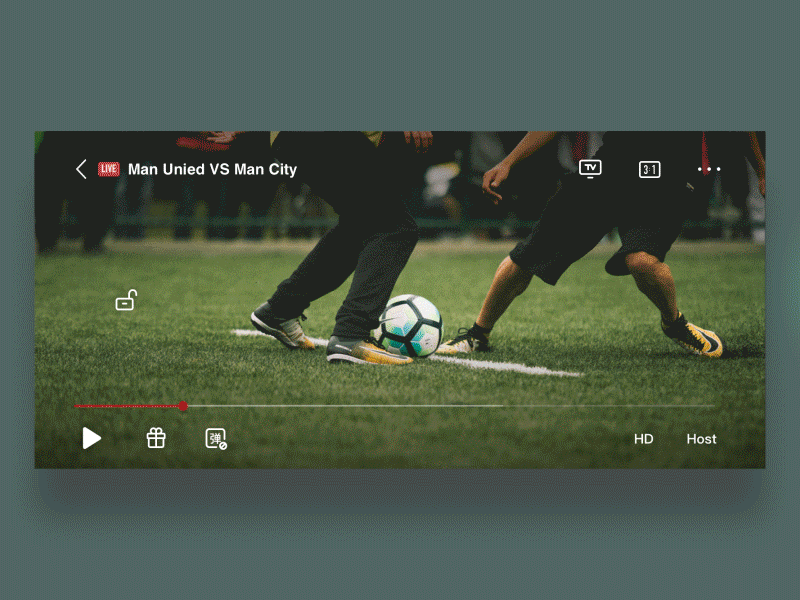 Live Player Statistics experience football game gif interface ios11 iphonex soccer suning user ux video