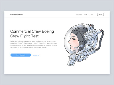 use of Illustrations - for web astronauts space