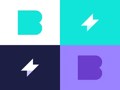 Bolt Invoice App Monogram app bolt brand branding design icon invoice logo mark symbol thunder