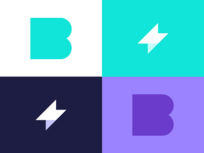 Bolt Invoice App Monogram app bolt brand branding design icon invoice logo mark symbol thunder