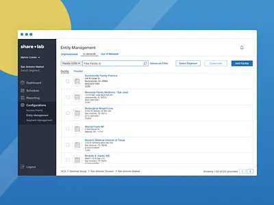 Sharecare Entity Landing Page medical technology medtech saas ui ux