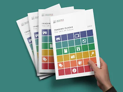 Alliance For IP - Trading Places Report annual report data vis data visualisation design infographic