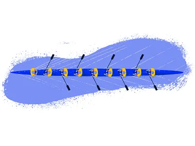Partnership boat illustration partnership rowing teamwork tooploox