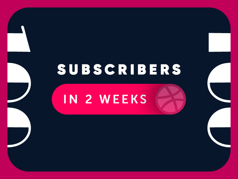 100 Folowers!!! Thank you! 100 agency animation design designer dribbble folowers free psd servocode subscribers thanks